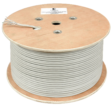 Бухта Cabeus STP-4P-Cat.6a-SOLID-IN-PVC, 305м 242421