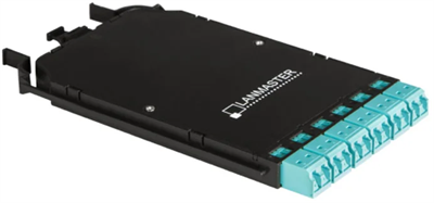 Оптическая кассета Lanmaster LAN-MCCB-1M-12LC/OM3 242667