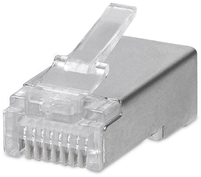 Коннектор RJ-45 Cabeus 8P8C-SH-FC, 100 шт. 242874