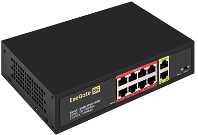 Коммутатор (свитч) ExeGate EDGS-1082D.8PoE-120W 243078