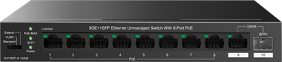 Коммутатор (свитч) IP-COM G1110PF-8-120W 243252