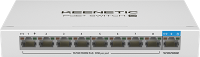 Коммутатор (свитч) Keenetic PoE+ Switch 9 (KN-4710) 243279