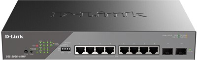 Коммутатор (свитч) D-Link DSS-200G-10MP 243508