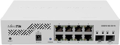 Коммутатор (свитч) MikroTik CSS610-8G-2S+IN 243521