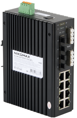 Коммутатор (свитч) NIKOMAX GL-SW-G207-8P4ST-2FB-I(BT) 243941