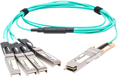 Кабель QSFP28 Future Technologies FT-QSFP28/4SFP28-CABA-10, 10м 244113