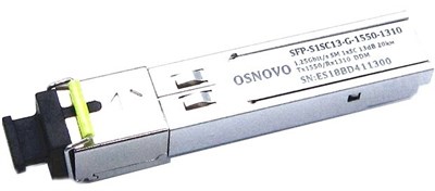 Трансивер Osnovo SFP-S1SC13-G-1550-1310 244283