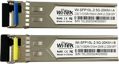 Трансивер Wi-Tek WI-SFP10L-2.5G-20KM-I, 2 шт. 244414