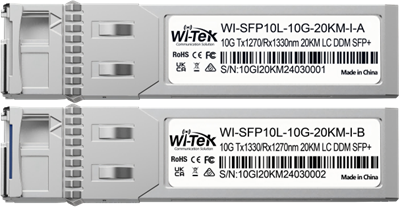 Трансивер Wi-Tek WI-SFP10L-10G-20KM-I, 2 шт. 244503