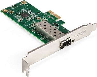 Сетевая карта ExeGate EXE-i210-F1 + трансивер EXT-1G-MM850-LC2-550M 244859