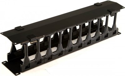 Кабельный органайзер Hyperline CMF-2U-FPL106-MCOV-RAL9005 245774