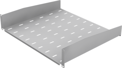 Полка для шкафа/стойки NETLAN EC-SHFR-2U-400-GY 246523