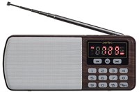 Радиоприёмник Perfeo ЕГЕРЬ FM+ Brown 248193