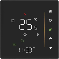 Терморегулятор MOES Zigbee Electric Heating Thermostat Black (ZHT-006-GB-BK) 249549