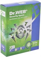 ПО Dr.Web Security Space Картонная упаковка на 3ПК, 12мес (AHW-B-12M-3-A2(A3)/BHW-B-12M-3-A3) 213453