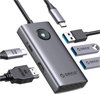 Док-станция Orico Type-C 5-in-1 5Gbps Multifunction Docking Station Gray 215199