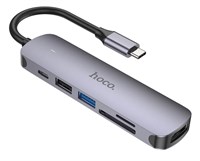 Док-станция HOCO 6-in1 USB-C Multifunction Adapter (HB28) 215213