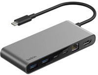 Док-станция Belkin 8-Port USB-C Hub with 2.5Gb Ethernet Space Gray 215277