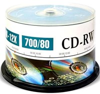 Диск CD-RW Mirex 700MB 12x Cake Box (50 шт.) (204169) 216884