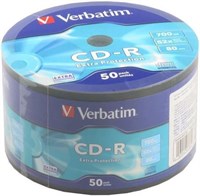 Диск CD-R Verbatim 700MB 52x Extra Protection Shrink (50 шт.) 216896