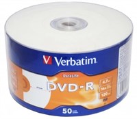 Диск DVD-R Verbatim 4.7GB 16x Shrink Printable (50 шт.) 216899