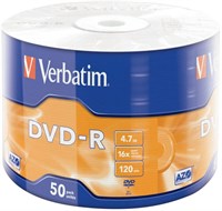 Диск DVD-R Verbatim 4.7GB 16x Wrap (50 шт.) (43788) 216900