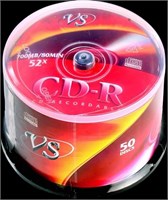 Диск CD-R VS 700MB 52x Cake Box (50 шт.) (VSCDRCB5001) 216909