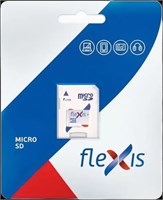 Карта памяти 64GB MicroSD Flexis + SD адаптер (FMSD064GU3A) 217585