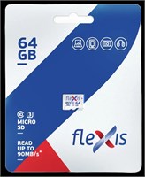 Карта памяти 64GB MicroSD Flexis (FMSD064GU3) 217586