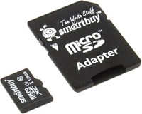 Карта памяти 128GB MicroSD SmartBuy + SD адаптер (SB128GBSDCL10-01) 217774