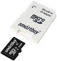 Карта памяти 512GB MicroSD SmartBuy + SD адаптер (SB512GBSDCL10U3-01) 217780