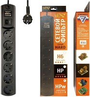 Сетевой фильтр Most HPw Black 2м 222159