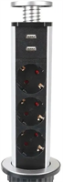 Сетевой удлинитель PREMIER Vertical 3R USB Grey, 1.8м 222273