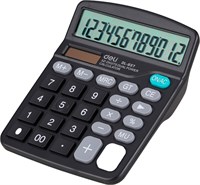 Калькулятор Deli E837 Black 223212