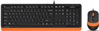 Клавиатура + мышь A4Tech Fstyler F1010 Black/Orange 234264
