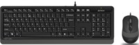 Клавиатура + мышь A4Tech Fstyler F1010 Black/Grey 234267