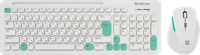 Клавиатура + мышь Defender Cerrato C-978 White/Blue 234312