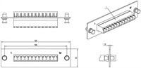Оптическая панель Hyperline FO-FPM-W120H32-12LC-BL 242581