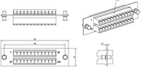 Оптическая панель Hyperline FO-FPM-W120H32-24LC-BL 242684