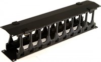 Кабельный органайзер Hyperline CMF-2U-FPL106-MCOV-RAL9005 245774