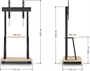 Мобильная стойка Holder PR-108 Black/Oak 248749
