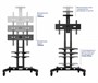 Мобильная стойка Onkron TS1552 Black 248804