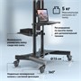 Мобильная стойка Onkron TS1881E Black 248904