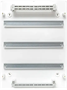 Распределительный щит EKF ux-3x18-nw 207209