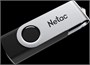USB Flash накопитель 128GB Netac U505 USB3.2 Black/Silver 217008