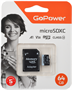 Карта памяти 64GB MicroSD GoPower + SD адаптер (00-00025676) 217590