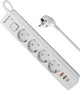 Сетевой фильтр Defender DFS-143 White 222032