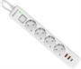 Сетевой фильтр Defender DFS-143 White 222032