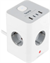 Сетевой удлинитель Buro BU-PTE4.1UC-W 222043