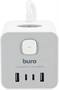 Сетевой удлинитель Buro BU-PTE4.1UC-W 222043